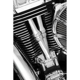Arlen Ness Pushrod Tube Cover Kit 10 Gauge® Chrome Twin Cam - 03-632 For Harley Motorcycles 1999-2017