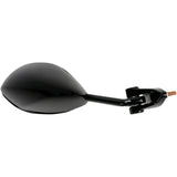EMGO 0640-0362 20-43062 OEM-Style Replacement Mirror Mirror - Side View - Cat Eye - Black - Left
