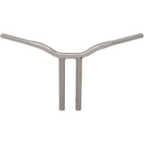 LA CHOPPERS 0601-4942 LA-7338-14 Kage Fighter Welded Bent-Riser Handlebar - One Piece - Bent - 14" - Chrome