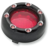 ARLEN NESS 2040-0851 12-755 LED "Fire Ring" Kit for Factory "Deuce Style" Turn Signal Housing - LED Light Kit for Factory Turn Signal Housing - Red/Red - Black