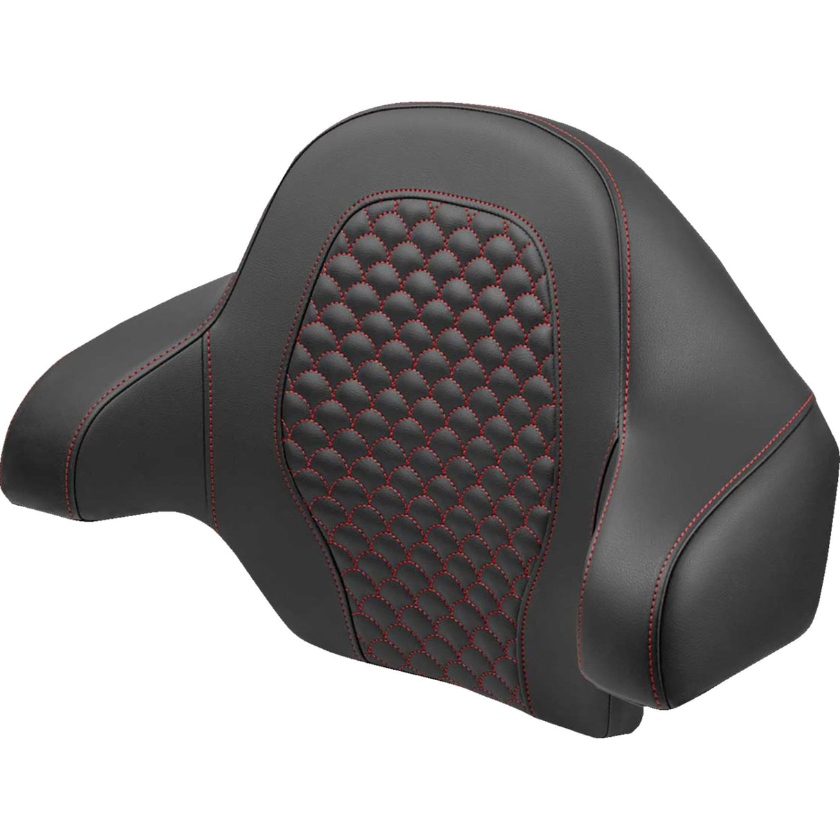 Saddlemen Dragon Scale Tour Pak Backrest Pad Red Stitch - 814-07-15504