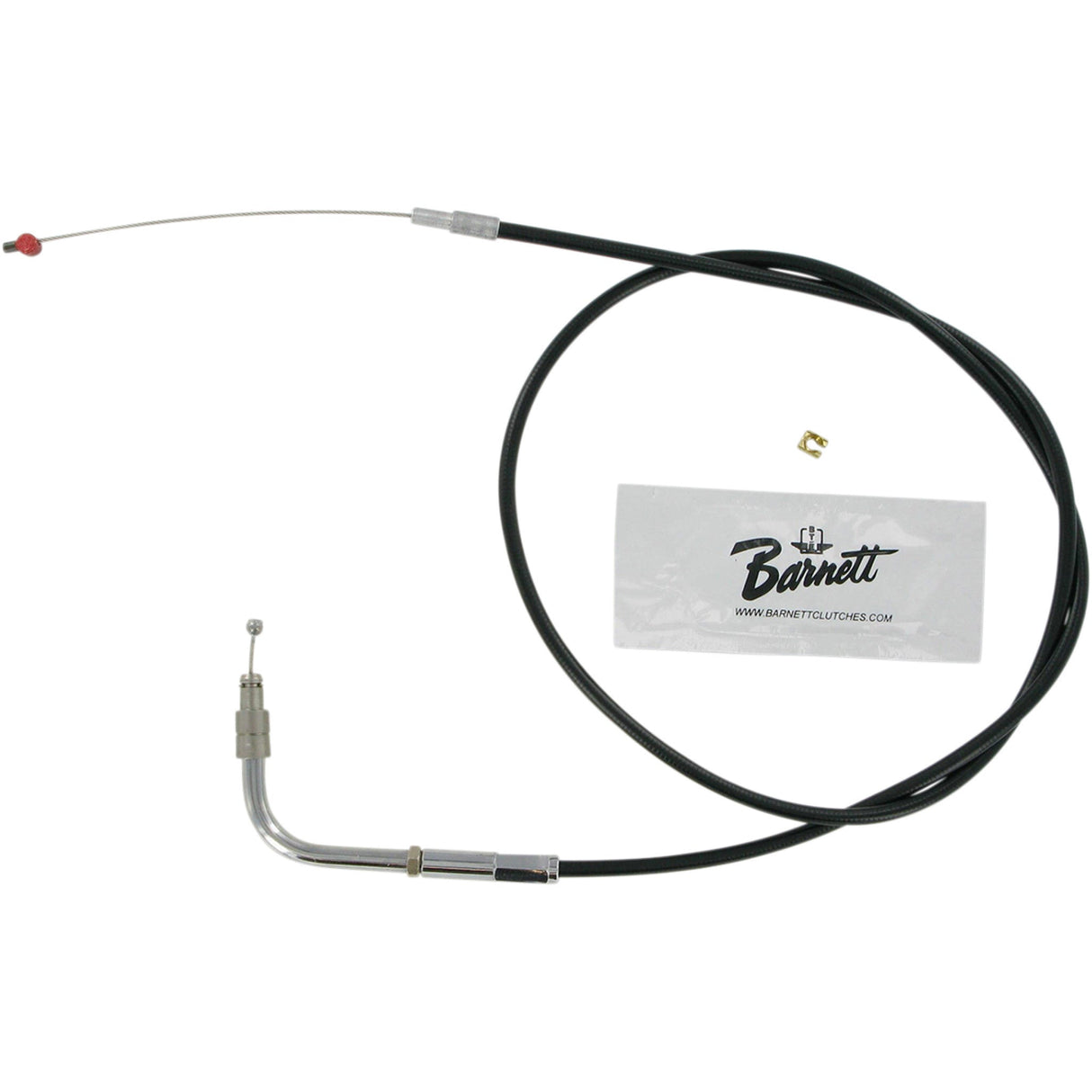 Barnett Black Vinyl Throttle Idle Cable 42-1/2" Length - 101-30-30017 For Harley Touring 1996-2001