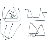 DRAG SPECIALTIES DS-110851 Chrome Saddlebag Support Brackets Saddlebag Support - FXR '82-'00