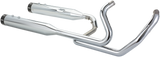 El Dorado Dual Exhaust System - Chrome - Black Tracer - 1800-2529