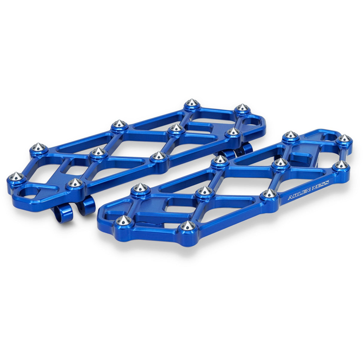 Arlen Ness Diamond Floorboards Driver Blue - 410-055 For Harley Motorcycles 1982-2026