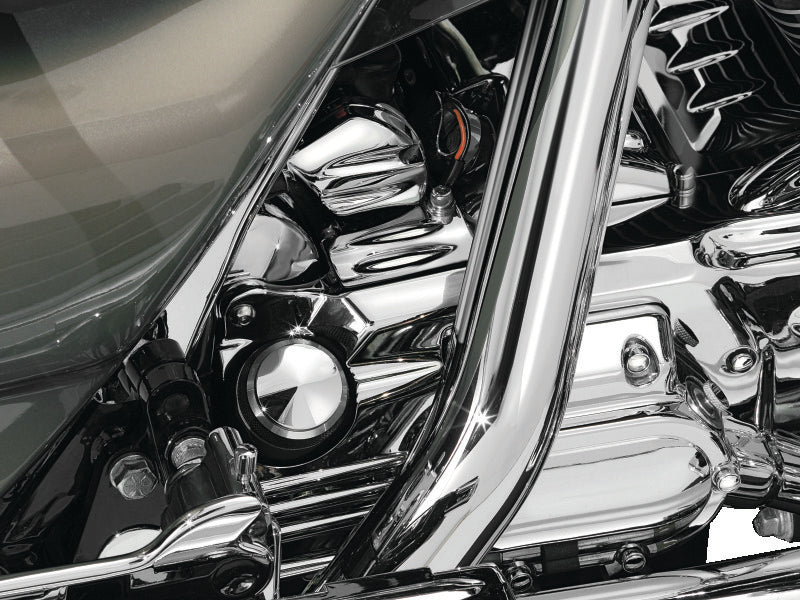 Kuryakyn 8264 Oil Filler Spout Cover 93-06 Touring Models Chrome