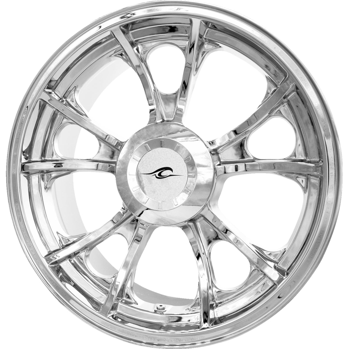 Coastal Moto Largo Precision Cast 3D Wheel — Largo 3D Rear Single Disc With Or Without ABS Chrome 18x7 - 3D-LAR187CH-TRK For Harley Touring 2009-2025