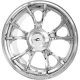 Coastal Moto Largo Precision Cast 3D Wheel — Largo 3D Rear Single Disc With Or Without ABS Chrome 18x7 - 3D-LAR187CH-TRK For Harley Touring 2009-2025