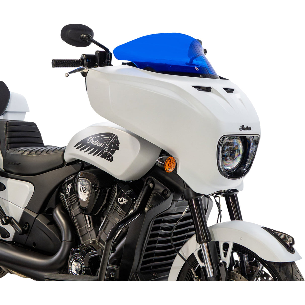 KLOCK WERKS 2312-1522 KWW-04-0655 Kolor Flare® Windshield Windshield - 9" - Blue - Chieftain PowerPlus/Roadmaster PowerPlus