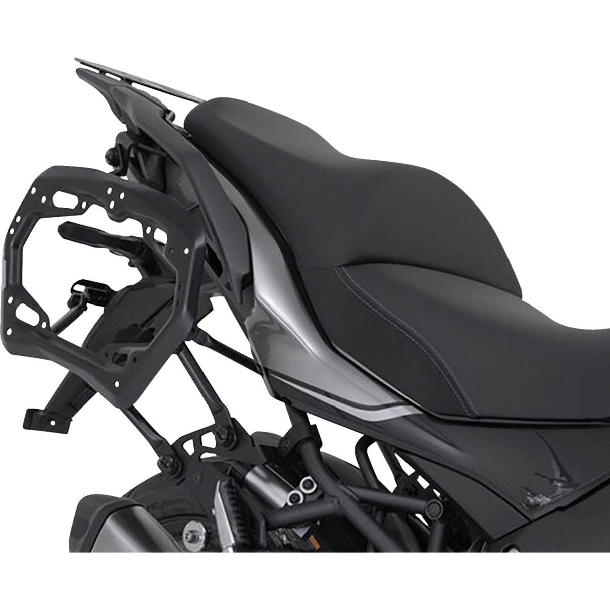 SW-MOTECH 3580-0460 KFT.08.922.70001/S TRAX ADV Aluminum Case System silver - kawasaki versys 1000 '18-'23