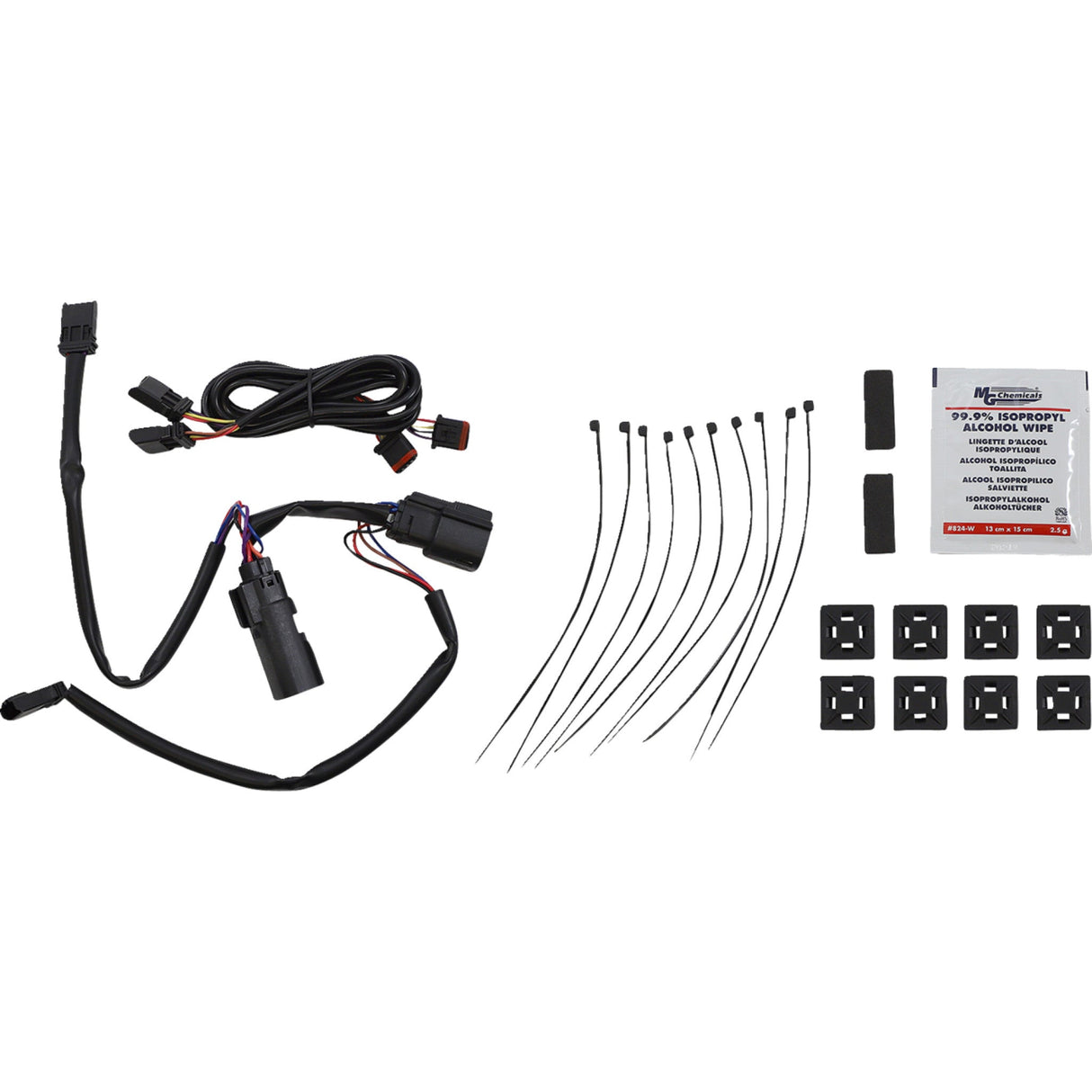 CUSTOM DYNAMICS 2040-2872 CD-SBL-DC4-RC Saddlebag Latch Dual Color Accent Lights - Red - Chrome