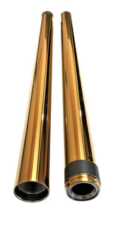 Pro One Gold Fork Tubes 49MM 27 1/2" - 105130G For Harley Motorcycles 2006-2017