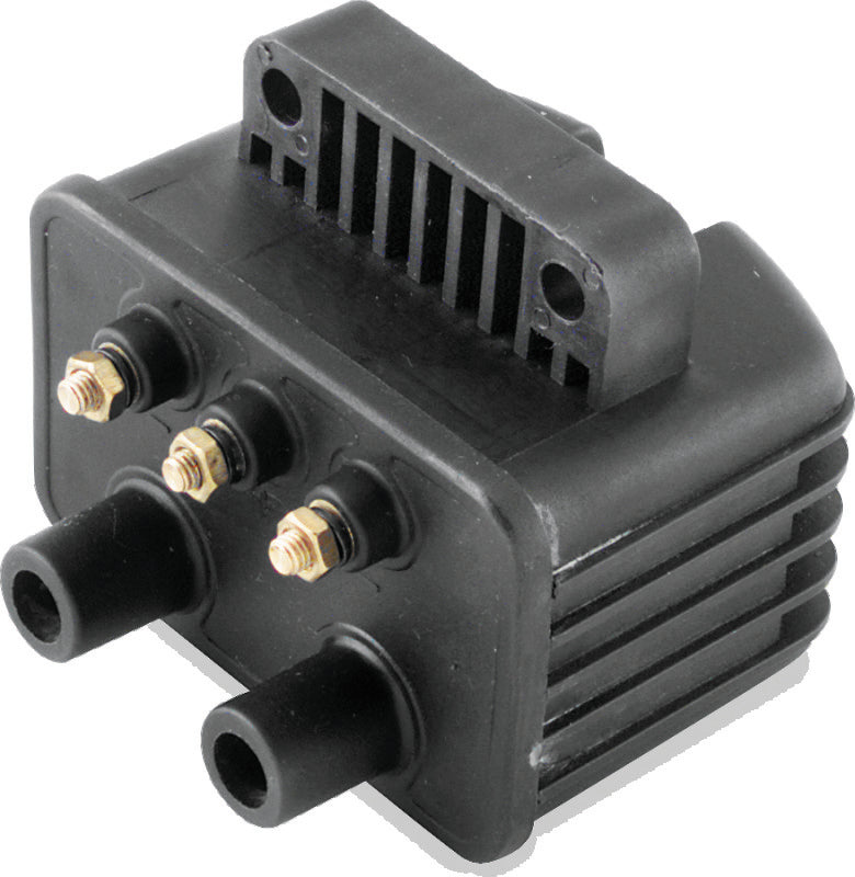 TwinPower 210074 Twin Power Big Twin And XL Custom Application Ignition Coil Black Single Fire Dual Output 3 Ohm