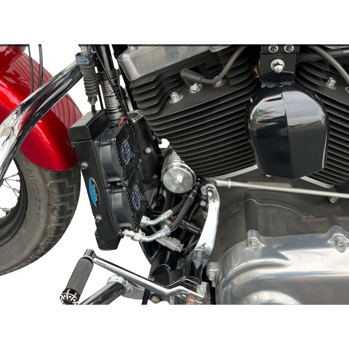 Ultracool Oil Cooler Kit Naked Black Touring Trike - SMT-4NSS For Harley Touring 1999-2006