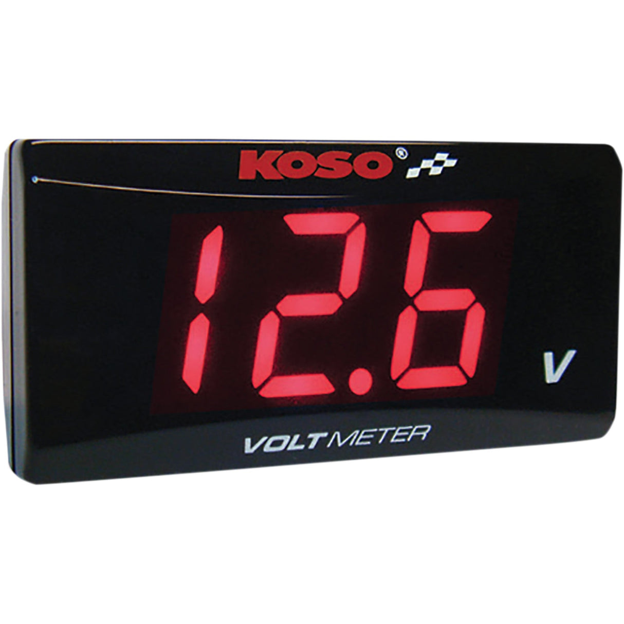 KOSO NORTH AMERICA 2212-0563 BA024R00 Super Slim Volt Meter red digits - 2.22" w x 1.06" h x 0.43" d