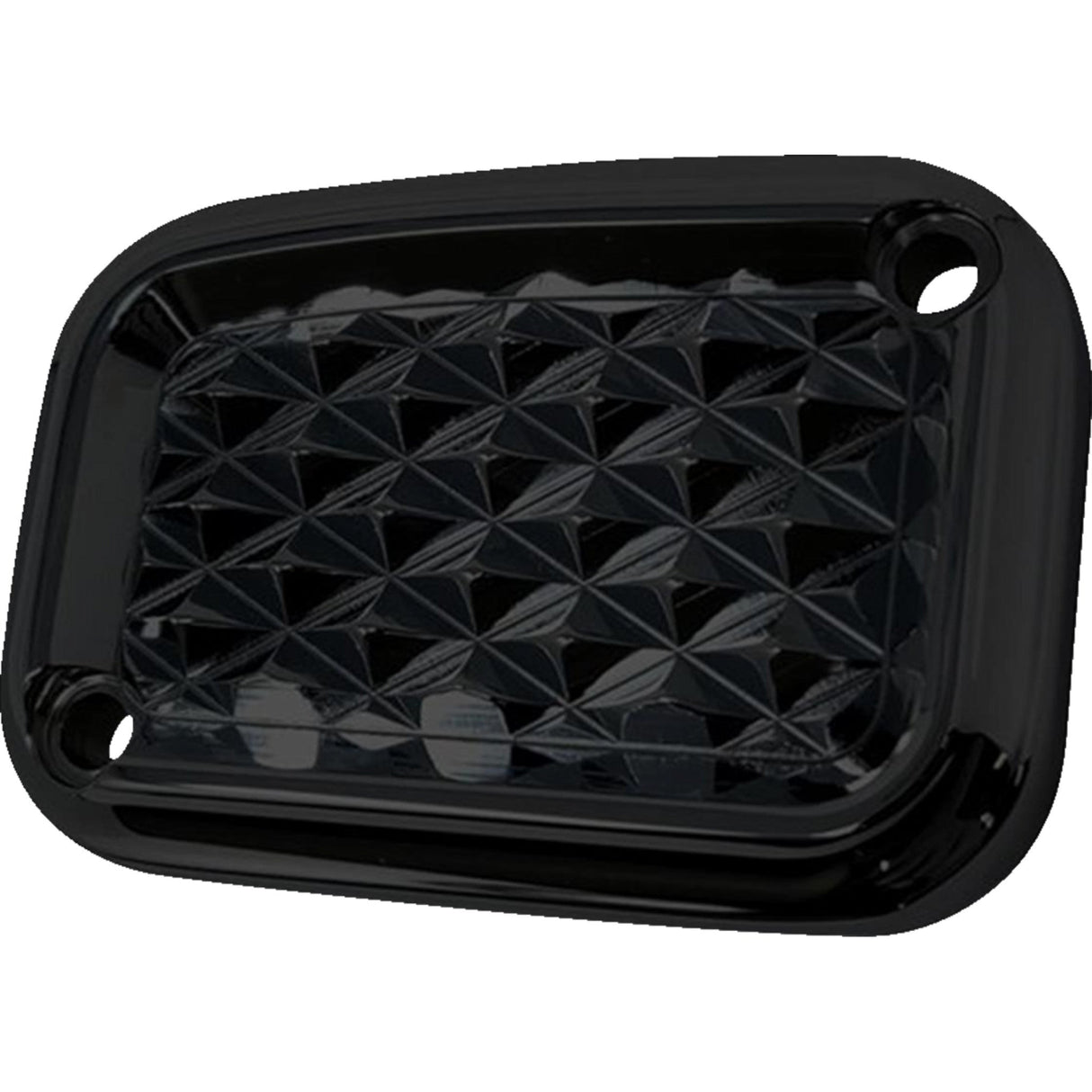 Covingtons Master Cylinder Cover Brake Front Diamondback Black - C3056-B For Harley Touring 2008-2012