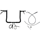 FAT BAGGERS INC. 0601-6833 949014-B 1-1/4" EZ Install Pointed Top Handlebar 14" - black