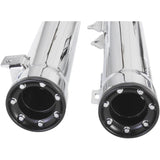 Cobra Slip-On Mufflers With Race-Pro Tips 3" Chrome - 6056 For Harley Dyna 2008-2017