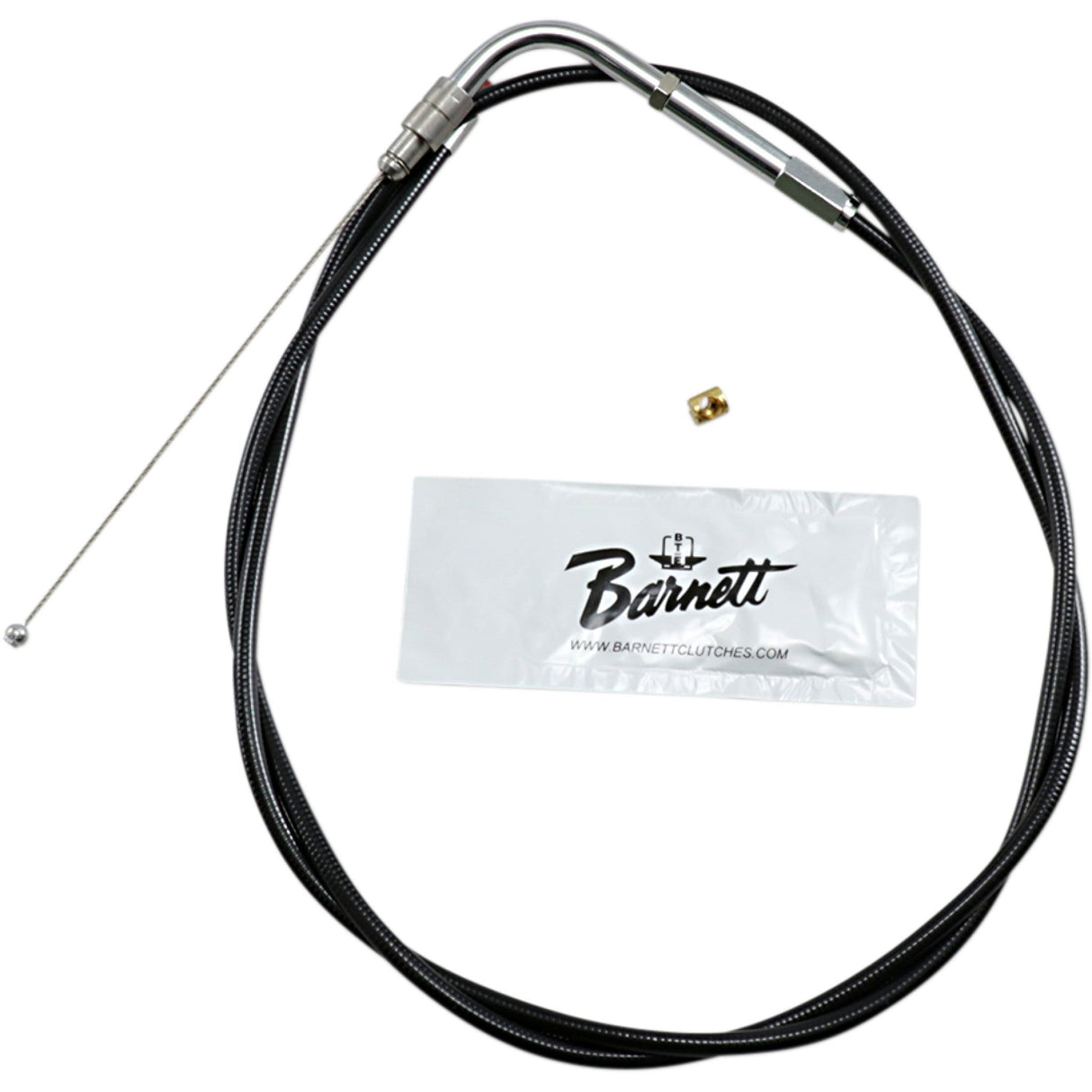 Barnett Black Vinyl Throttle Idle Cable 40-1/2" Length - 101-30-30018 For Harley Touring 2002-2006