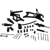 Speed Merchant Mid Controls With Pegs Black - SM-M8FLMIDWP-BK For Harley Touring 2017-2023