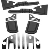 HARDSTREET 3501-1814 1033-SBSH-IN-BB Saddlebag Shelf Set Shelf Set - Charcoal - '14-'21 RND