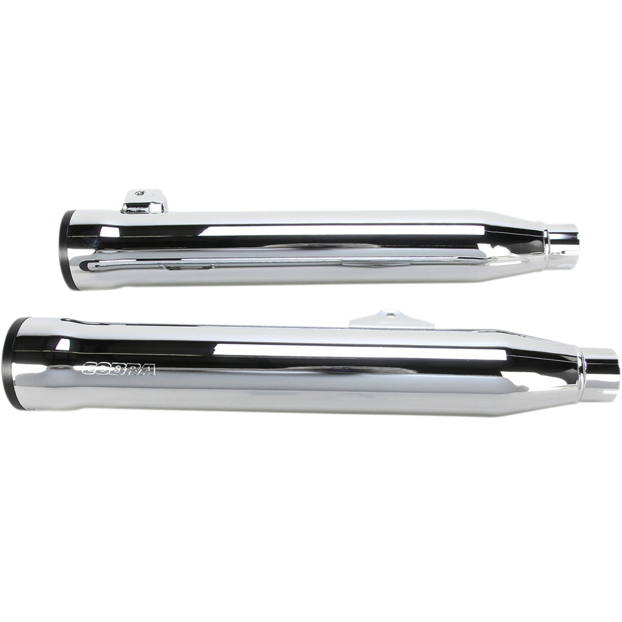 Cobra Slip-On Mufflers With Race-Pro Tips 3" Chrome - 6056 For Harley Dyna 2008-2017