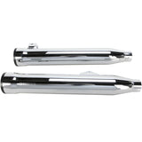 Cobra Slip-On Mufflers With Race-Pro Tips 3" Chrome - 6056 For Harley Dyna 2008-2017