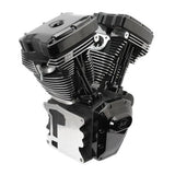 S&S Cycle BT T124 Black Edition Longblock Engine 585 GE Cams - 310-0832A For Harley Touring 1999-2006