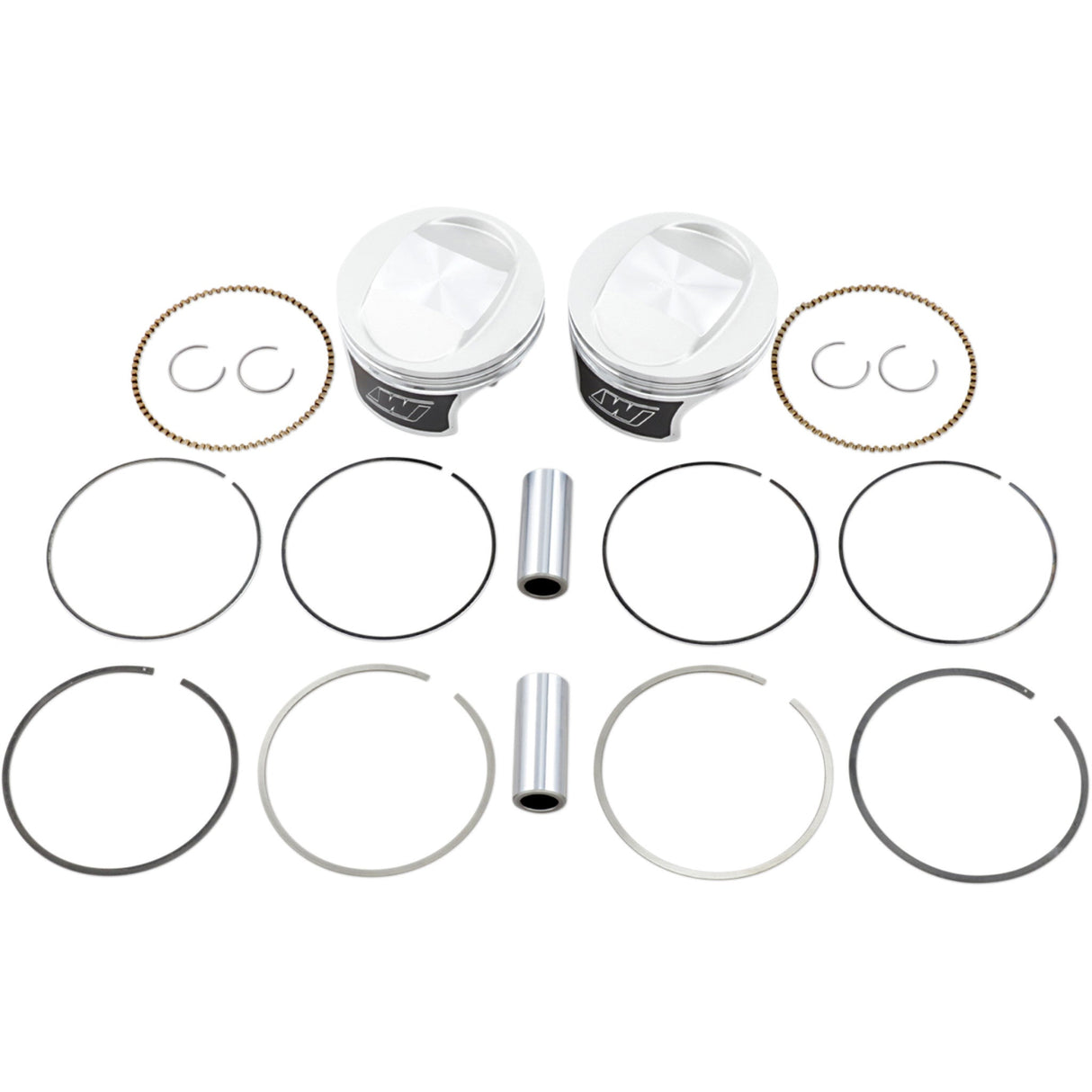 WISECO 0903-1561 K0208PS Tracker Series™ Piston Kit Tracker™ Series Piston Kit - 3.875" - 88 Cubic Inch Bored to 95 Cubic Inch - Standard - Twin Cam