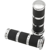 PERFORMANCE MACHINE (PM) 0630-1658 0063-2087-CH Contour XLS Renthal Wrapped Grips - XLS - TBW - Chrome