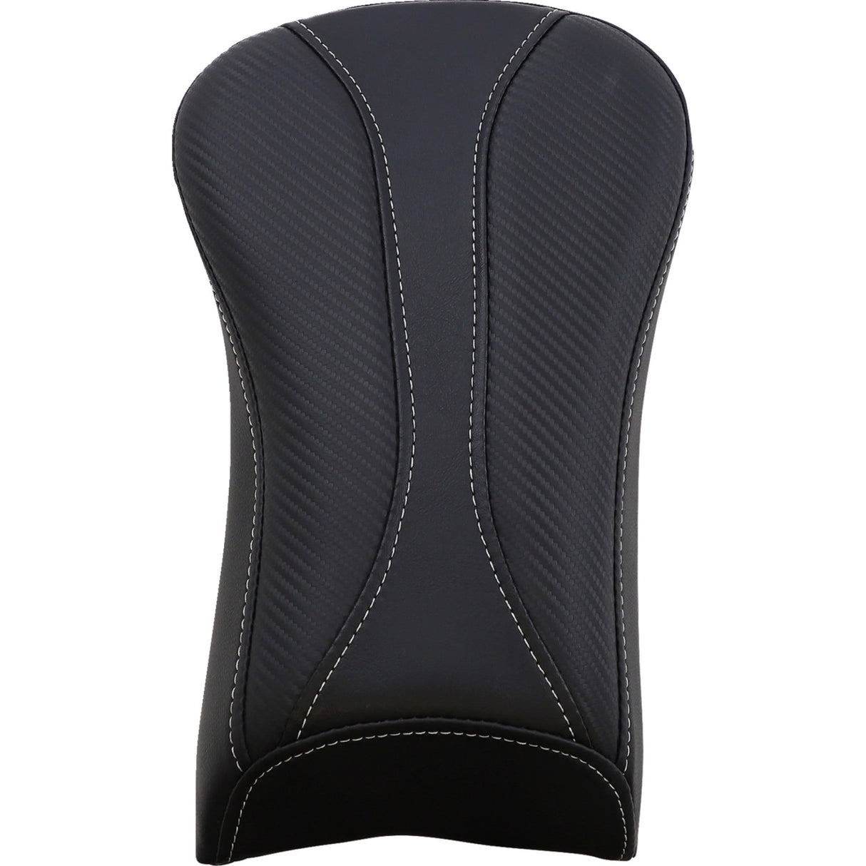 Saddlemen Dominator Pillion Pad Standard Reach Black With Gray Stitching - 806-23-0162 For Harley Softail 2006-2017