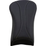 Saddlemen Dominator Pillion Pad Standard Reach Black With Gray Stitching - 806-23-0162 For Harley Softail 2006-2017