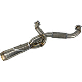Trask 2-Into-1 Big Sexy Exhaust System Brushed Stainless Steel M8 Softail - TM-5132 For Harley Softail Low Rider 2025