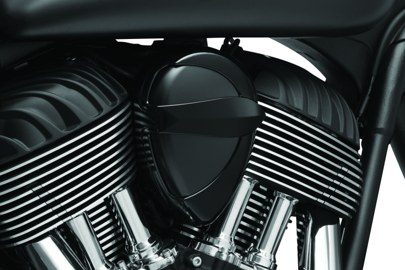 Kuryakyn Horn Cover John Shope Series Black - 5698 For Indian 2014-2021