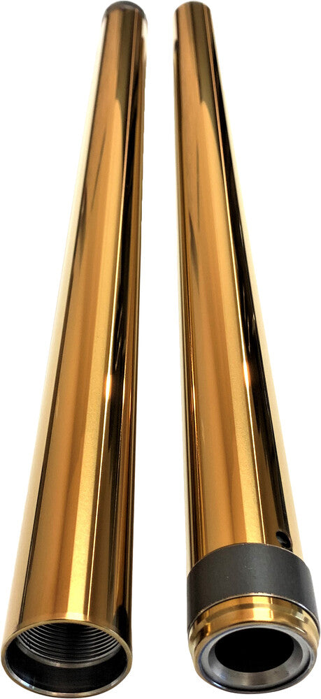 Pro One Gold Fork Tubes 39MM 24 1/4" - 105020G For Harley 1987-2019