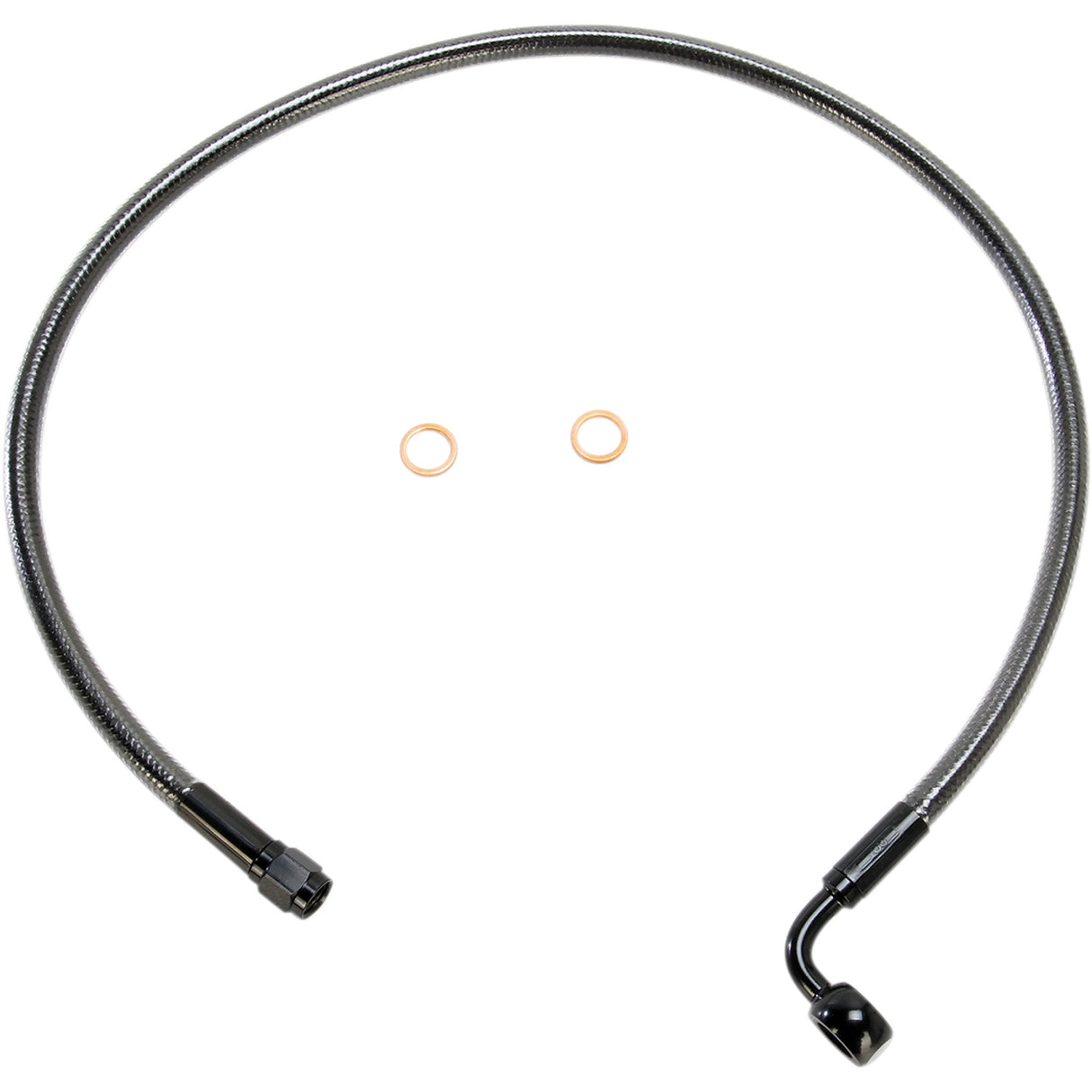 MAGNUM SHIELDING 1741-4091 AS47226 Alternate Length Designer Series ABS-Specific Front Brake Line Kit - 10 mm-90° - 26" - Black Pearl