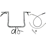 FAT Baggers INC. EZ Install Wired Handlebar Kit 1-1/4" Flat Top 16" Chrome - 749016 For Harley Street Glide 2023-2026