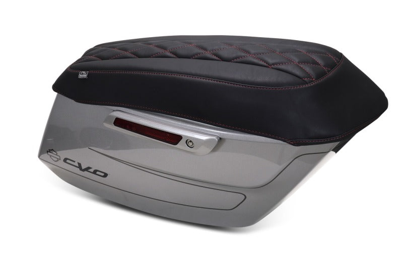 Mustang Motorcycle CVO Road Glide (ST) Deluxe Diamond Saddlebag Lid Covers - 88470DC For Harley Touring 2023-2026