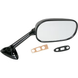 EMGO 0640-0163 20-69781 OEM-Style Replacement Mirror Mirror - Side View - Rectangle - Black - Right