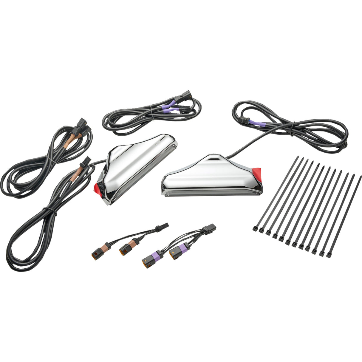 CIRO 2040-3500 42120 Fork Nav Lights with Lightstrike® Fork Lights with Lightstrike Compatibility - Chrome - '24-'25 FLHX/FLHXU/FLTRX