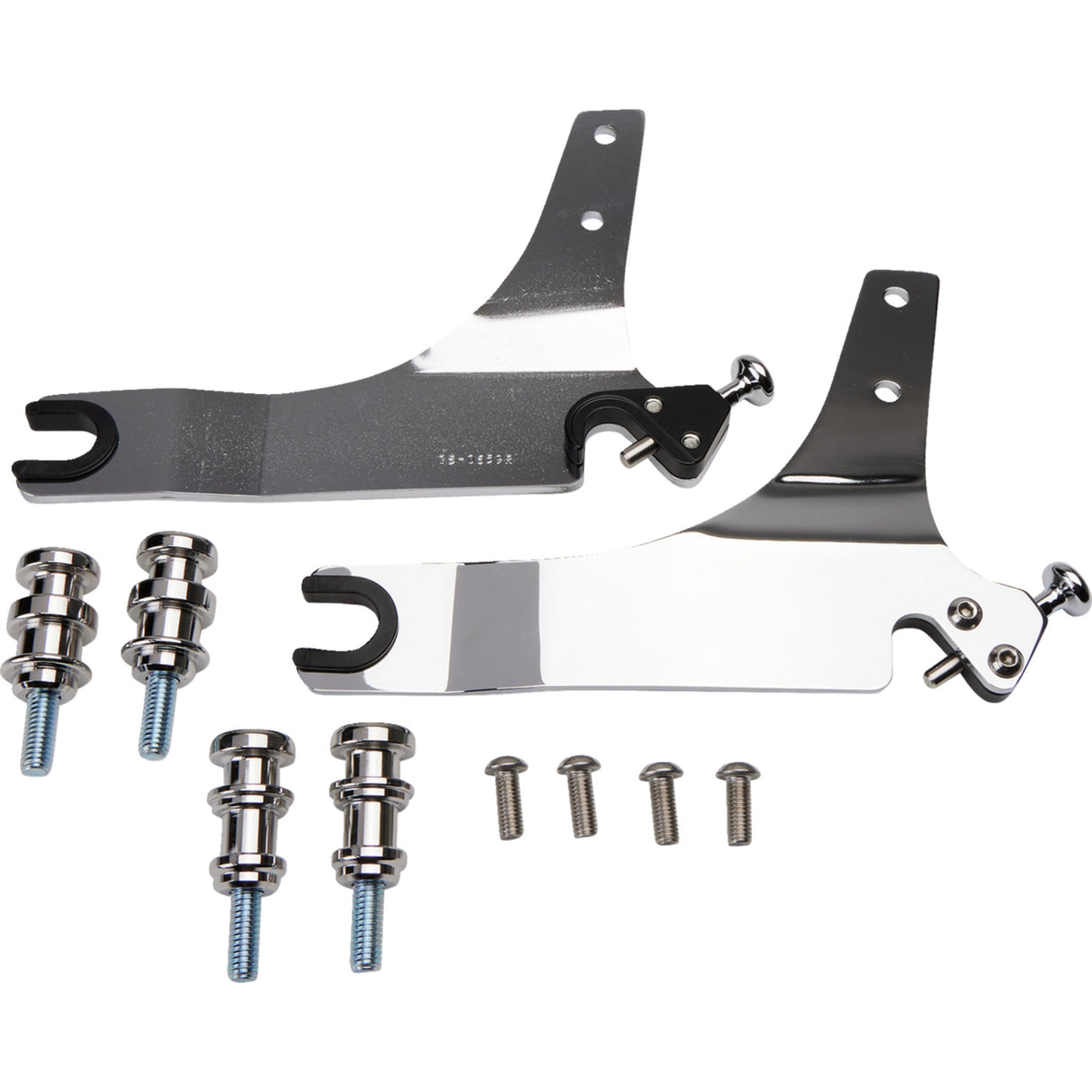 COBRA 1501-0617 602-2011 Detachable Backrest Kit - 14" - Chrome - FLSB