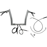 FAT BAGGERS INC. 0601-6917 849912 1-1/2" EZ Install Pointed Top Handlebar 12" - chrome