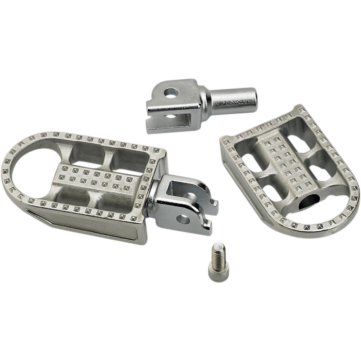 Biltwell Mushman Footpegs Step Raw Polished - 7002-302-03 For Harley Softail 2018-2023