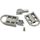 Biltwell Mushman Footpegs Step Raw Polished - 7002-302-03 For Harley Softail 2018-2023