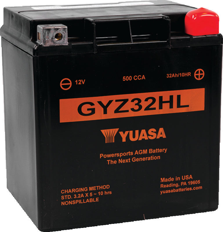 Yuasa Battery YUAM732GHL Yuasa GYZ32HL High Performance Maintenance Free AGM 12-Volt Battery