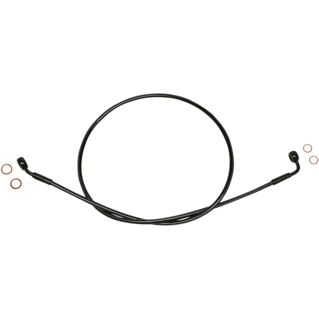 Magnum Shielding XR Stainless Extreme Response Front Brakeline Kit Brake Line EZ Align Steel Black For Harley Softail / Dyna / Street 2000-2011