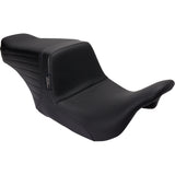 LePera Tailwhip Up Front Seat Basketweave Black - LKU-587BW For Harley Touring 2008-2023