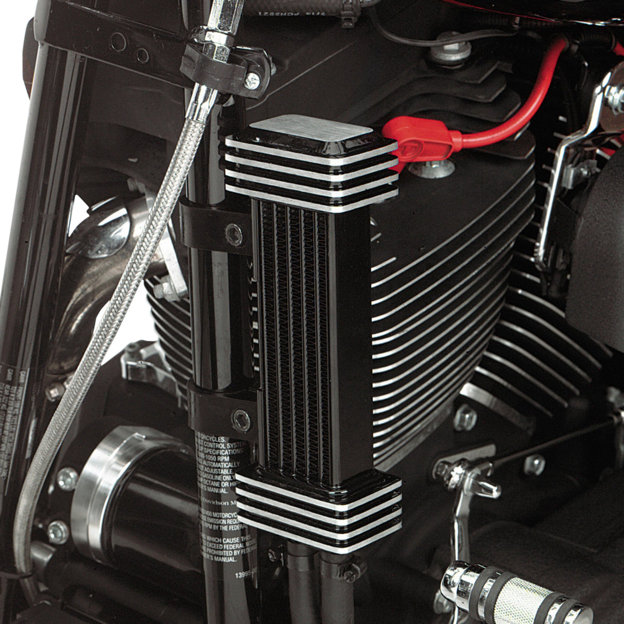 Jagg Oil Coolers Deluxe Oil Cooler - 750-1000-0323 For Harley Touring 1984-2017