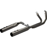 Khrome Werks 2-Into-1-Into-2 Dominator-SR Exhaust System Eclipse Without End Caps Twin Cam Touring - 201830-SR For Harley Touring 2009-2016