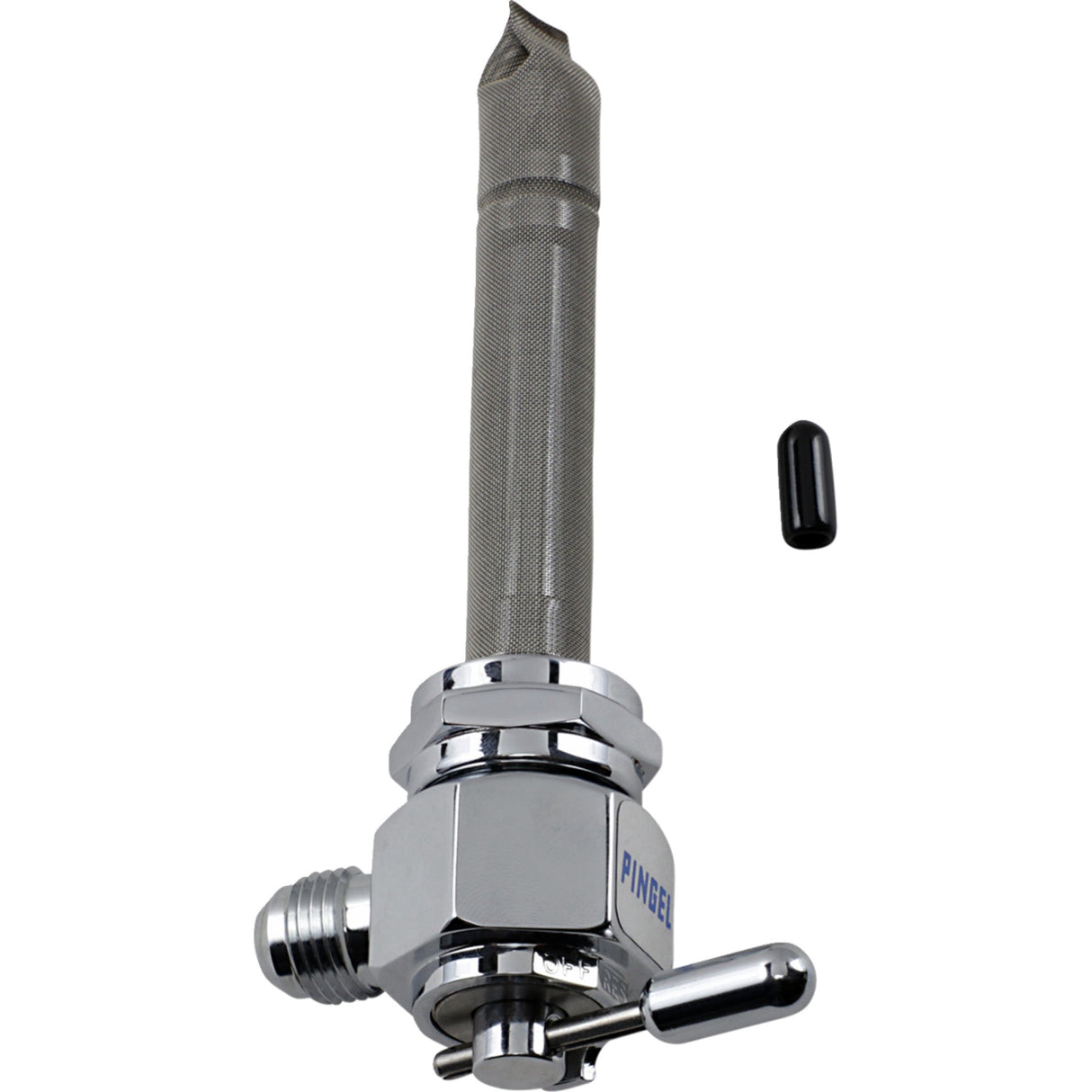 PINGEL DS390285 6331-CH Power-Flo™ -6AN Fuel Valve - Chrome-Plated - 22 mm